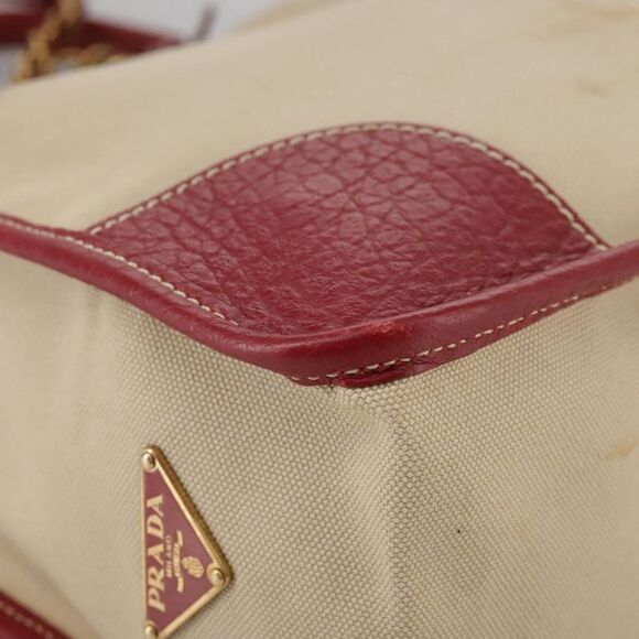 Prada Beige Canvas Tote Bag (Pre-Owned) - Picture 6 of 16